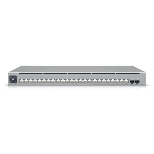 Коммутатор/ Switch (16) GbE RJ45 ports, (8) 1/2.5 GbE RJ45 ports, (2) 10G SFP+ ports ; Total non-blocking throughput, 56 Gbps ; Switching capacity, 112 Gbps (USW-PRO-MAX-24)
