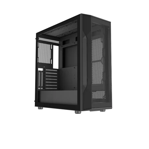 Корпус ПК без блока питания/ Case SAMA S40E Black, Midi-Tower, TG, no fans, 2xUSB 3.0 + 1xUSB 3.1 Type-C, ATX, mATX, mITX Black (S40E-BKAP00X1-RU)