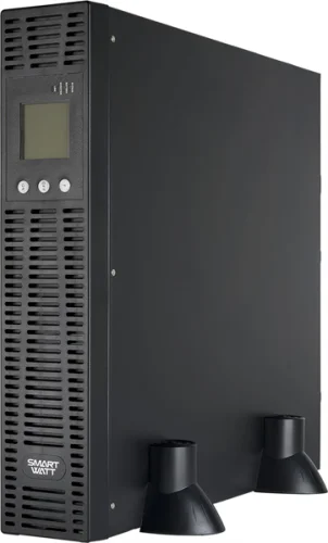 Источник бесперебойного питания SMARTWATT ИБП Онлайн, мощность 1000/ 900 ВА/ Вт, стоечный/ напольный, LCD дисплей, IEC13 - 6 шт., встроенные АКБ (UPS SECURE IEC 1KVA)