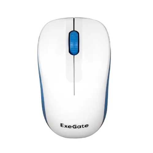 Exegate EX295308RUS Беспроводная мышь ExeGate Professional Standard SR-9055W (радиоканал 2,4 ГГц, USB, оптическая, 1200dpi, 3 кнопки и колесо прокрутки, белая, Color Box) фото 3