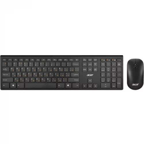 Комплект клавиатура и мышь Acer OKR030 Wireless, USB, black, slim (ZL.KBDEE.005)