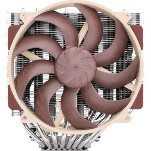 Кулер для процессора/ CPU Cooler Noctua NH-D15 G2 HBC (228W, 4-pin PWM, 168mm, Al/Cu, 8x6mm, 2x140mm, 91.5CFM, 24.8dBA, 1500RPM, S: 1851/1700/1200/115X, AM5/AM4, Beige/Brown) фото 2