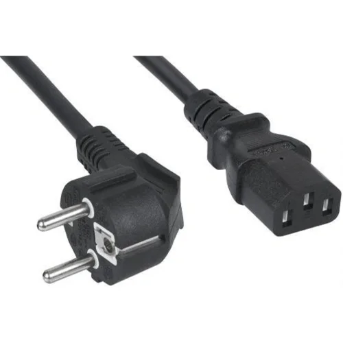 Кабель питания Filum FL-PC-SH90/C13-C2-1.8-BK ПВС-АП 3x1.5 CEE 7/7(Schuko) угловая - C13, 220/250В, 10А, чёрный, 1.8м (1005446)