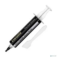 Exegate EX296090RUS Термопаста ExeGate ETS-7WMK Silver PLUS (7,2 Вт/ (м•К), 15г, шприц с лопаткой)