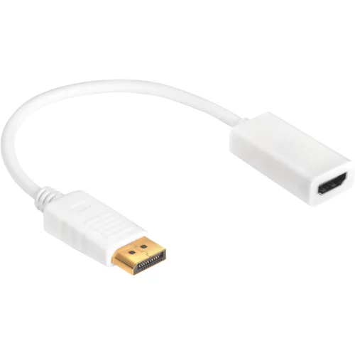 Greenconnect Переходник 0.10m Active DisplayPort/HDMI v1.2/v1.4 20M/19F белый GCR-ADP2MHDW