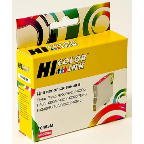 Картридж Hi-Black HB-T0483 пурпурный (для Epson Stylus Photo R200/ R300/ RX500/ RX600) (1530169030)