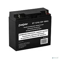 Exegate EX282969RUS Аккумуляторная батарея DT 1218 (12V 18Ah, клеммы F3 (болт М5 с гайкой))