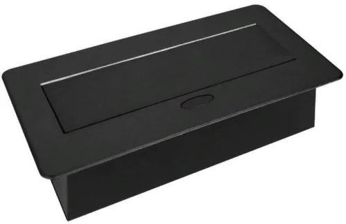 Сетевой разветвитель Premier PX/BL-HOR-2R-2USB-BLK 1.8м (2 розетки) черный (коробка) фото 2