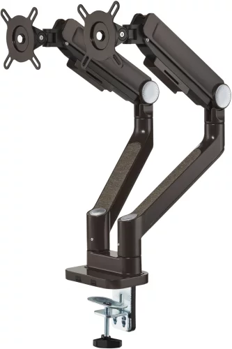 Кронштейн для мониторов Ultramounts UM733BR черный/коричневый 17-32 макс.8кг крепление к столешнице поворот и наклон фото 5