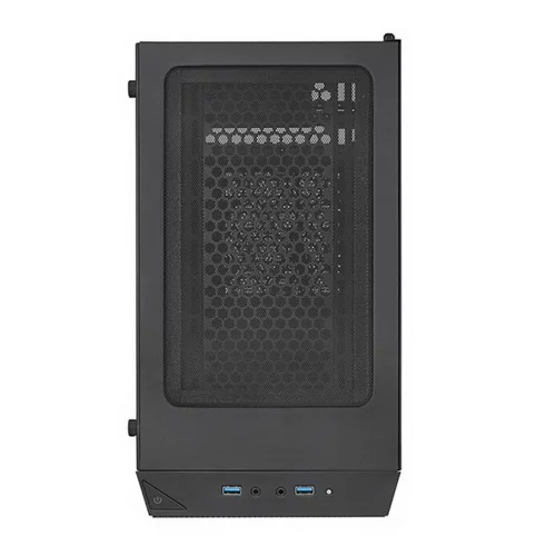 Корпус Silverstone SST-PS15B-PRO Precision Mini Tower Micro ATX Computer Case, tempered glass, 2x 120mm ARGB, 1x ARGB Controller, black (G410PS15BPRO020) фото 6