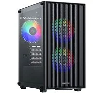 XASTRA Корпус A307M 3FRGB Black mATX/ Mesh/ tempered glass / 3x 120mm FC120 FRGB fans/ A307M-3FC12BK (A307M-3FC12F)