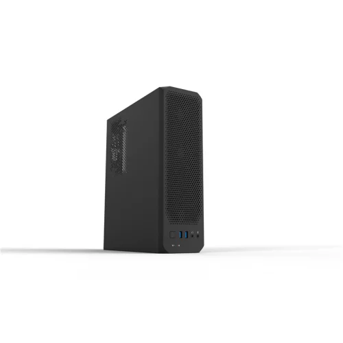 Корпус с блоком питания 230W/ Case Foxline FL-1004-TFX230B-85 mATX case, black, w/PSU TFX 230W 85+ bronze, w/2xUSB3.0, HDA, w/pwr cord, w/8cm FAN
