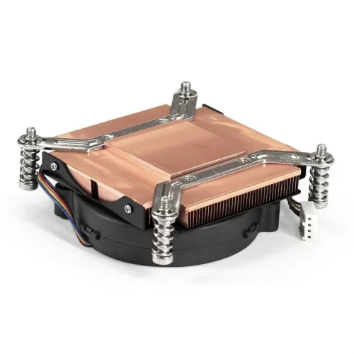 Кулер ExeGate ESNK-0049.PWM.1U.115x.Cu (радиальный (улитка), медный, 1U, LGA1150/ 1151/ 1155/ 1156/ 1200, TDP 115W, Fan 75mm, PWM, 2000-5000RPM, 2 ball bearing, 4pin, 46-54db (EX286162RUS ) фото 3
