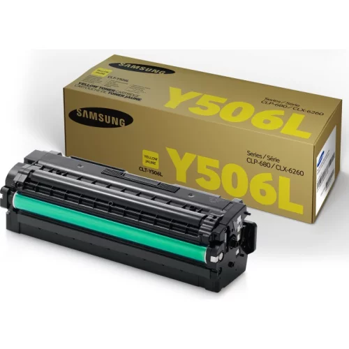 Тонер-картридж/ Samsung CLT-Y506L High Yield Yellow Toner Cartridge (SU517A)