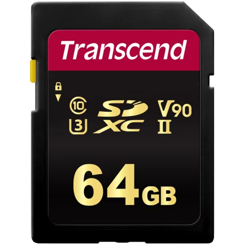 Карта памяти/ Transcend 64GB SDHC Class 10 UHS-II U3 V90 R285, W180MB/s
