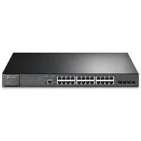Коммутатор/ JetStream 28-Port Gigabit L2+ Managed Switch with 24-Port PoE+ (TL-SG3428MP)