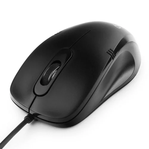 Gembird MOP-100 Black {Мышь, USB, черный, 3 кнопки, 1000 DPI, кабель 1.5м} фото 3