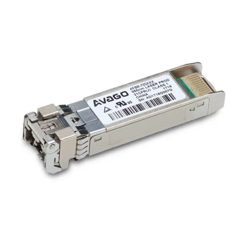Волоконно-оптический приемопередатчик Avago AFBR-735SMZ Transceiver 25GbE (25G/ 10G), SFP28, 25GBASE-SR, LC MM 100m, 850nm VCSEL laser, DMI, (0C...70C), bail de-latch, Foxconn Avago