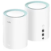 Wi-Fi Mesh-система/ AC1200 Wi-Fi Gigabit Mesh Solution 2-Pack, Chipset MT7621DA+MT7613B+MT7603, Dual-Band, 867Mbps at 5GHz + 300Mbps at 2.4GHz, 802.11ac/a/b/g/n, 2 Gigabit Ethernet Ports, 4 internal antennas,MU-MIMO, DDNS,Zerotie (M1300(2-PACK))