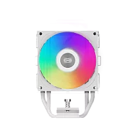 Кулер для процессора/ CPU Cooler PCCooler R400 ARGB WH (180W, 4-pin PWM, 133mm, Al/Cu, 4x6mm, ARGB, 1x92mm, 40.94CFM, 30dBA, 2200RPM, S: 1851/1700/1200/115X, AM5/AM4, white)