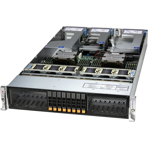 Платформа для сервера/ Supermicro Server AS-2126HS-TN 2U (2x AMD EPYC 9004/9005 / 24x DDR5 RDIMM / 16x Hs 2.5 NVMe/SATA*/SAS*/ 6x PCIe 5.0 / no LAN / 2x 1600W Power) (16 NVME config)