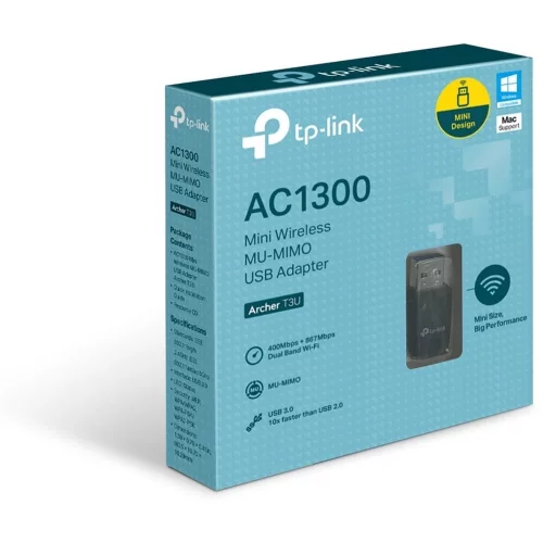 Адаптер/ AC1300 Mini Wireless MU-MIMO USB Adapter (ARCHER T3U) фото 2