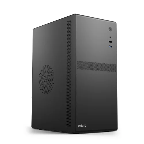CBR Корпус mATX Minitower V203, c БП PSU-ATX550-12MD (550W/120mm), 1*USB 3.0, 1*USB 2.0, HD Audio+Mic, Black [PCC-MATX-V203-550W] фото 2