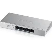 Коммутатор/ ZYXEL GS1200-5HP V2, 5 Port Gigabit PoE+ webmanaged Switch, 4x PoE, 60 Watt (GS1200-5HPV2-EU0101F)