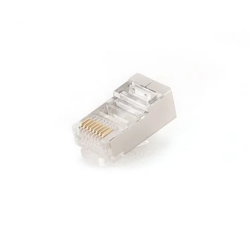 Gembird Вилка RJ-45 (8P8C) универсальная кат.5e экранированная, контакты 30 микродюймов (10 шт.) (PLUG5SP/ 10) (PLUG5SP/10)