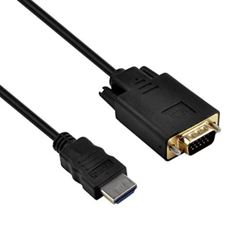 ORIENT Кабель-адаптер HDMI M C702 --> VGA 15M, длина 1.8 метра, черный фото 2