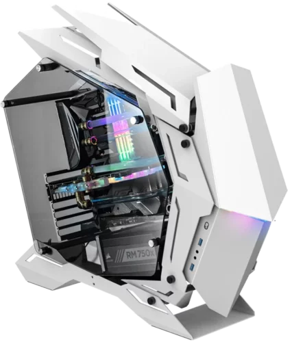 Корпус без блока питания/ Case JONSBO MOD-3, Full-Tower, TG, no fans, 2xUSB-A 3.0, EATX, ATX, mATX, mITX White (MOD-3 WHITE)