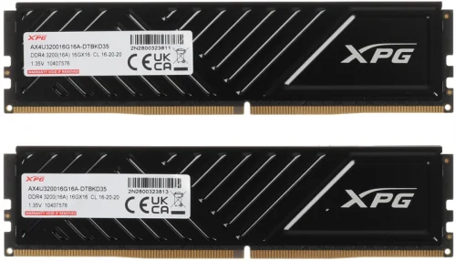 Модуль памяти DIMM DDR4-3200 32GB (16GBx2) AX4U320016G16A-DTBKD35 ADATA