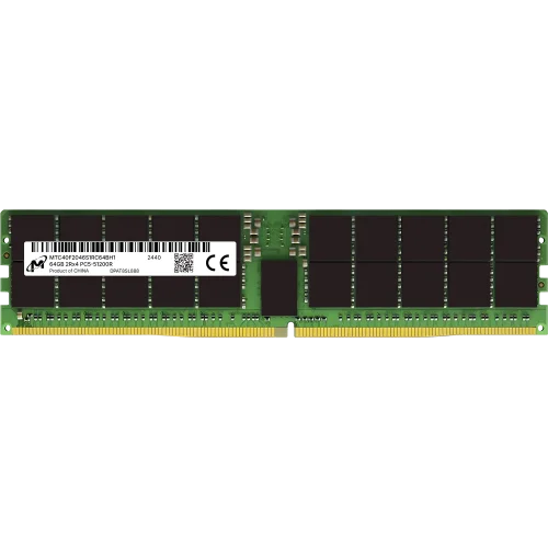 Память оперативная/ Micron 64GB DDR5 6400 MT/s CL52 2Rx4 ECC Registered DIMM 288pin pulled (MTC40F2046S1RC64BH1)