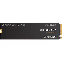 WD SSD Black SN770 NVMe, 500GB, M.2(22x80mm), NVMe, PCIe 4.0 x4, 3D TLC, R/W 5000/4000MB/s, IOPs 460 000/800 000, TBW 300, DWPD 0.3 (12 мес.) (WDS500G3X0E)