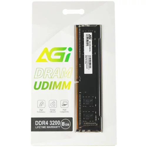 Модуль памяти AGI DDR4 3200MHz 8GB UDIMM RETAIL (No Heat Sink (for UDIMM)) -Single tray (AGI320008UD138-ST)