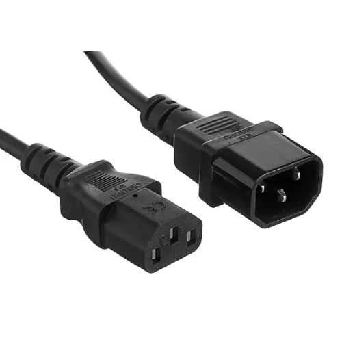 Exegate EX297749RUS Кабель монитор - компьютер (UPS-]устройство) ExeGate Power EC-1P (IEC 320 С13-]С14) VDE-250V-3*1mm2, медь, черный,1.0м.