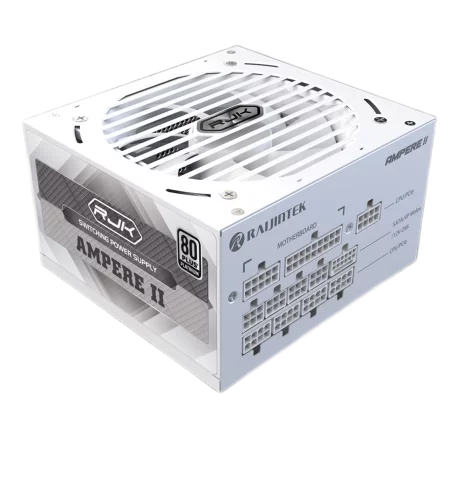 Блоки питания/ Power Supply Raijintek AMPERE II 1000, 1000W 80+ Platinum (ATX, 3.1, PCIe 5.1, Full-modular, 1x24(20+4)pin, 2x4+4-pin CPU, 3x6+2-pin PCIe, 1x12V(2x6), 10xSATA3, 5xMolex, Active, 120x120 (0R30B00042)