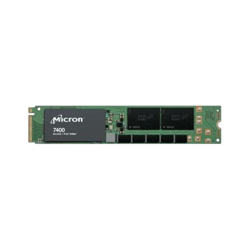 Серверные твердотельные накопители/ Micron SSD 7450 PRO, 960GB, M.2(22x110mm), NVMe, PCIe 4.0 x4, 3D TLC, R/W 5000/1400MB/s, IOPs 520 000/82 000, TBW 1700, DWPD 1 (12 мес.) (MTFDKBG960TFR-1BC1ZABYY)