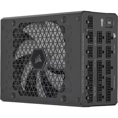 Блоки питания/ Power Supply Corsair HX1200i Ultra-Low Noise, Model RPS0202, 1200W 80+ Platinum (ATX, 3.1, PCIe 5.1, Full modular, 1x24(20+4)pin, 2x12V-2x6, 1x16-pin PCIe, 2x4+4-pin CPU +12V (EPS), 6x4 (CP-9020307-EU)