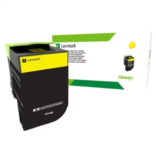 Картридж Lexmark с тонером, жёлтый, 1000 стр. для CX310/ 410/ 510, Corporate (80C80YE)