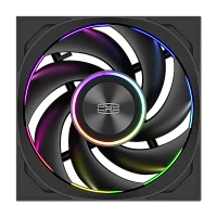 Кулер для корпуса/ Case Cooler PCCooler F7 X120 ARGB BK 3IN1 (120x120x28mm, 4-pin PWM, ARGB, 83CFM, 33.1dBA, 3000RPM, Black, 3pcs)