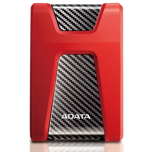 Внешний жесткий диск/ Portable HDD 2TB ADATA HD650 (Red), Silicone, USB 3.2 Gen1, 121x81x21mm, 201g /3 года/ (AHD650-2TU31-CRD)