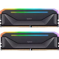 Apacer DDR5 32GB 6000MHz DIMM NOX RGB Black Gaming Memory CL38 1.35V Kit (2x16GB) (Retail) 2048*8 Heat Sink (Retail) 3 years (AH5U32G60C622NBAA-2)