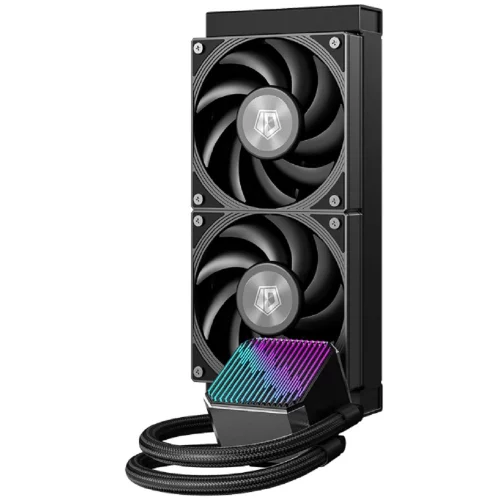 Система водяного охлаждения ID-Cooling DX240 Max Soc-AM5/ AM4/ 1151/ 1200/ 2066/ 1700 черный 4-pin 32.5dB Al+Cu 300W Ret фото 2