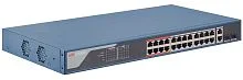 Коммутатор Hikvision DS-3E1326P-EI 24x100Мбит/ с 2x1Гбит/ с 2xКомбо(1000BASE-T/ SFP) 24PoE+ 370W управляемый