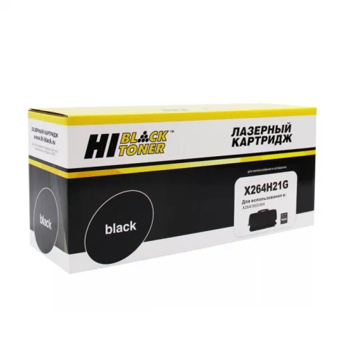 Тонер-картридж Hi-Black HB-X264H21G черный 9000 страниц для Lexmark X264/ 363/ 364 (984271027)