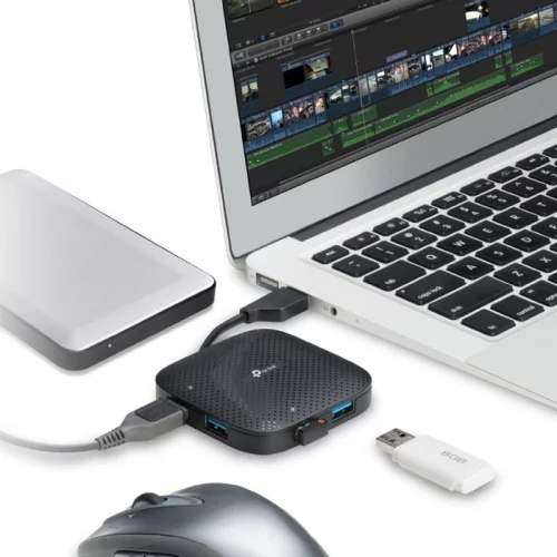Разветвитель USB 3.0 TP-Link UH400 4 портный черный фото 4