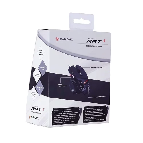 Мышь игровая Mad Catz R.A.T. 4+, MR03MCINBL000-0 (MR03MCINBL000-0) Мышь игровая Mad Catz R.A.T. 4+, PMW3330, 9 кнопок, 7200 dpi, красная подсветка (MR03MCINBL000-0) фото 7