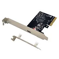 ORIENT AM-U3242PE-C, Контроллер PCI-Ex4 v3.0, USB 3.2 Gen2x2 (SuperSpeed USB 20Gbps), скорость до 20Гбит/ с, 1-port Type-C, ASM3242 chipset, Self powered, в комплекте LP планка крепления (31333)