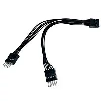 Espada Переходник с мат. Платы 10pin F to 2 IDC 10 Pin M 15см (Ei9to215) (46036)